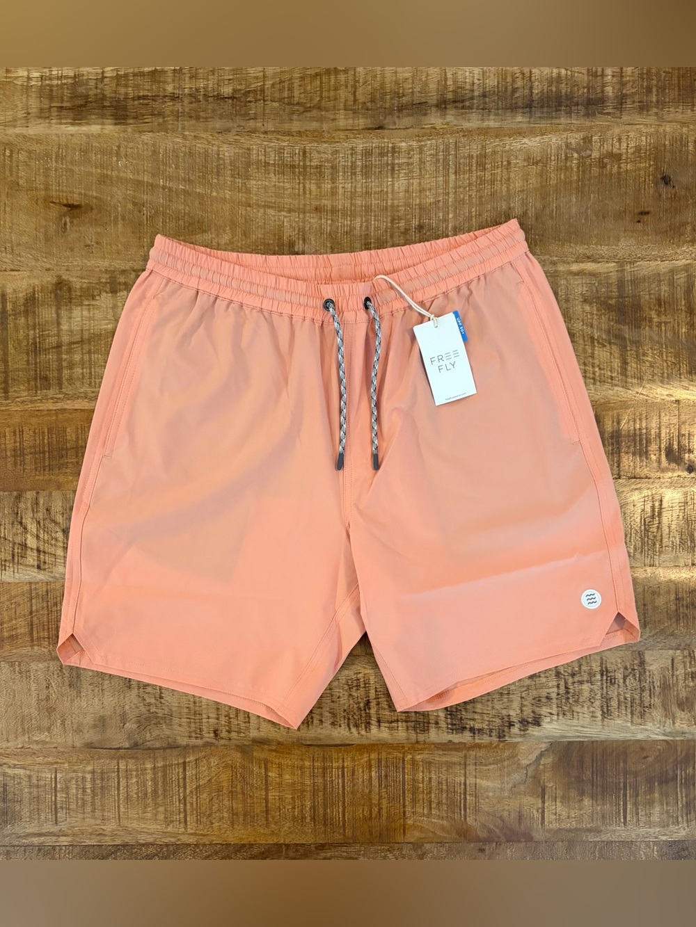 NWT Free Fly Andros Swim Trunk Orange Dusk